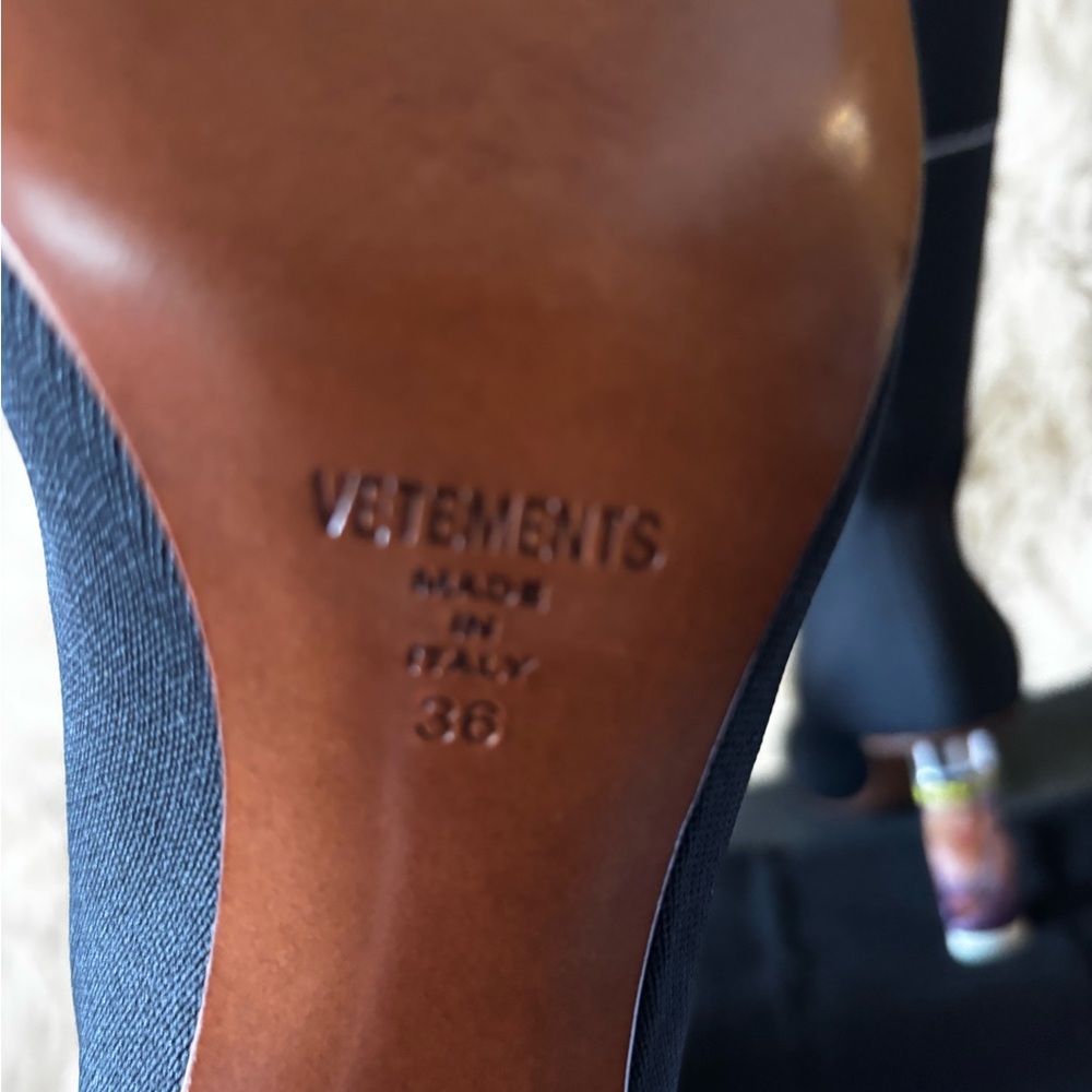 Vetements Black Lighter Heeled Sock Boots - Picture 6 of 6
